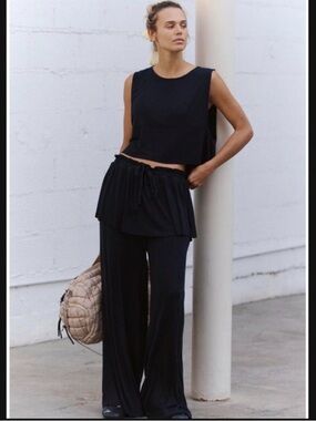 Free People Movement Skirt Pants Flirt Set